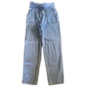Shein Women’s High Waist Belted Wide Leg Denim Jeans Size M